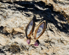 Load image into Gallery viewer, Sky Plume Agate/Wampum