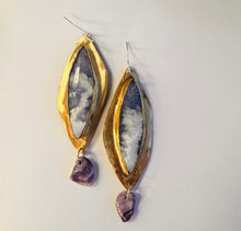 Load image into Gallery viewer, Sky Plume Agate/Wampum
