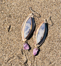 Load image into Gallery viewer, Sky Plume Agate/Wampum