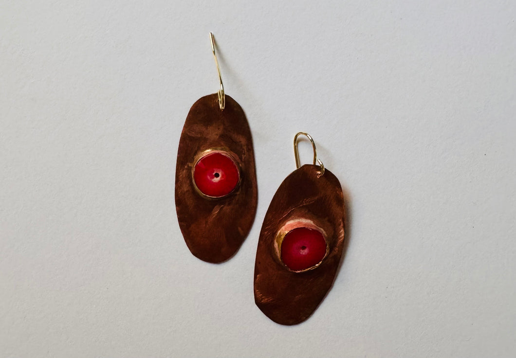 Copper with a Coral Splash