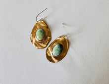 Load image into Gallery viewer, Turquoise Brass Drops
