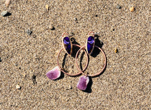 Load image into Gallery viewer, Dahlia Wampum Hoop
