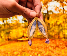 Load image into Gallery viewer, Sky Plume Agate/Wampum
