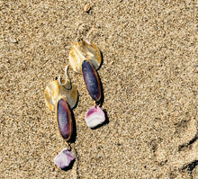 Load image into Gallery viewer, Purple Chalcedony/Wampum
